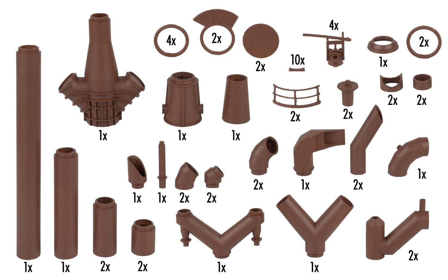 Faller 180328 H0 Großes Rohrleitungs-Set