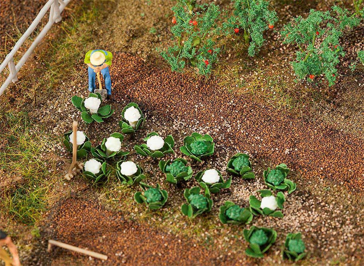 Faller 181257 10 Grün - und 10 Blumenkohlköpfe