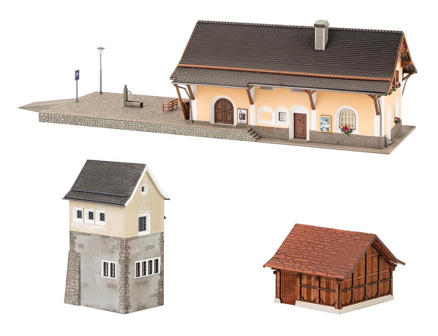 Faller 190059 H0 Bahnhof-Set Susch