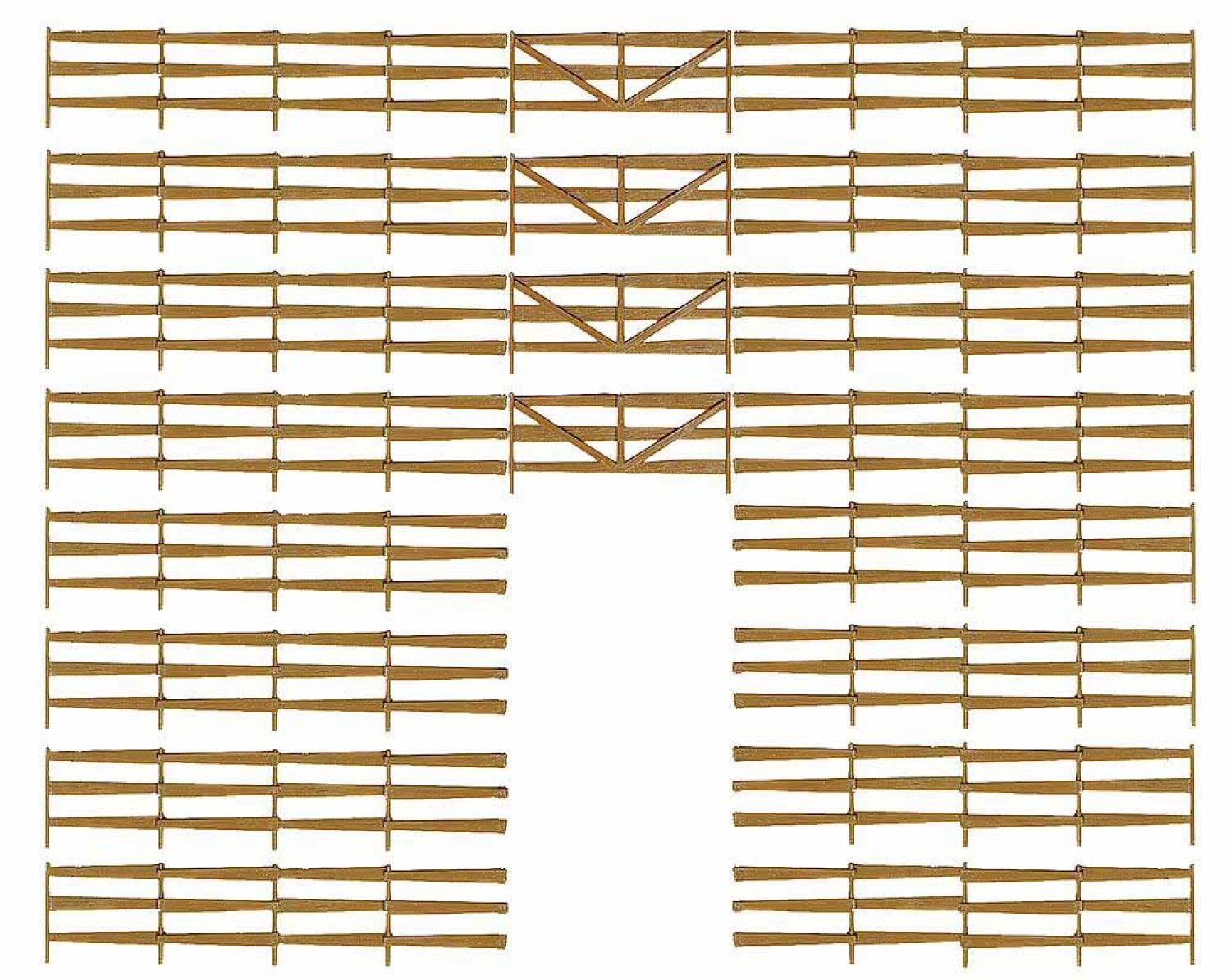 Faller 272402 Bonanza-Zaun, 930 mm