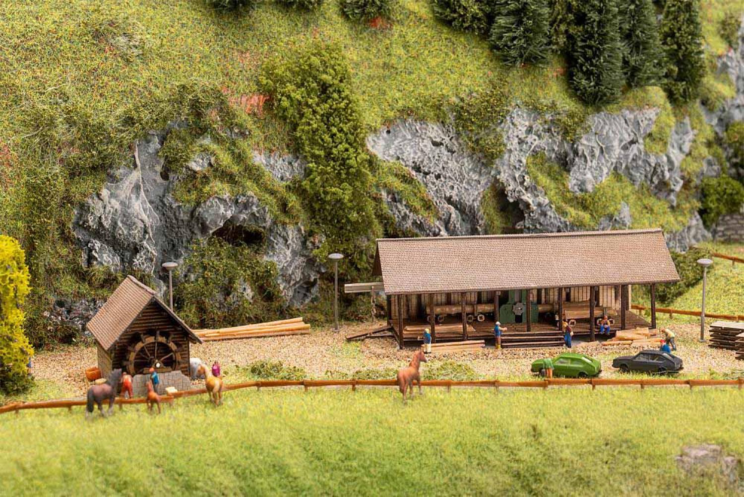 Faller 282756 Sägewerk und Wassermühle