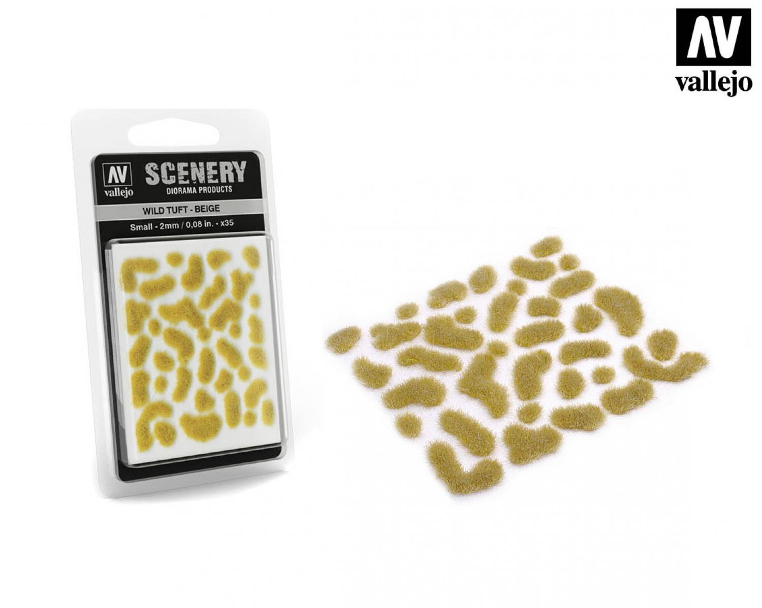 Vallejo 706914 Wild-Gras, beige, 2 mm
