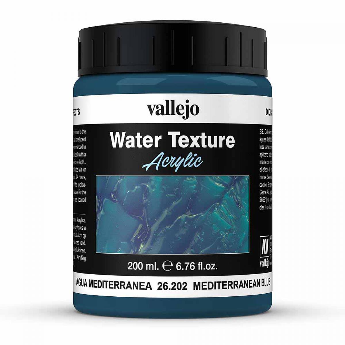 Vallejo 726202 Mediterranes Wasser, 200 ml