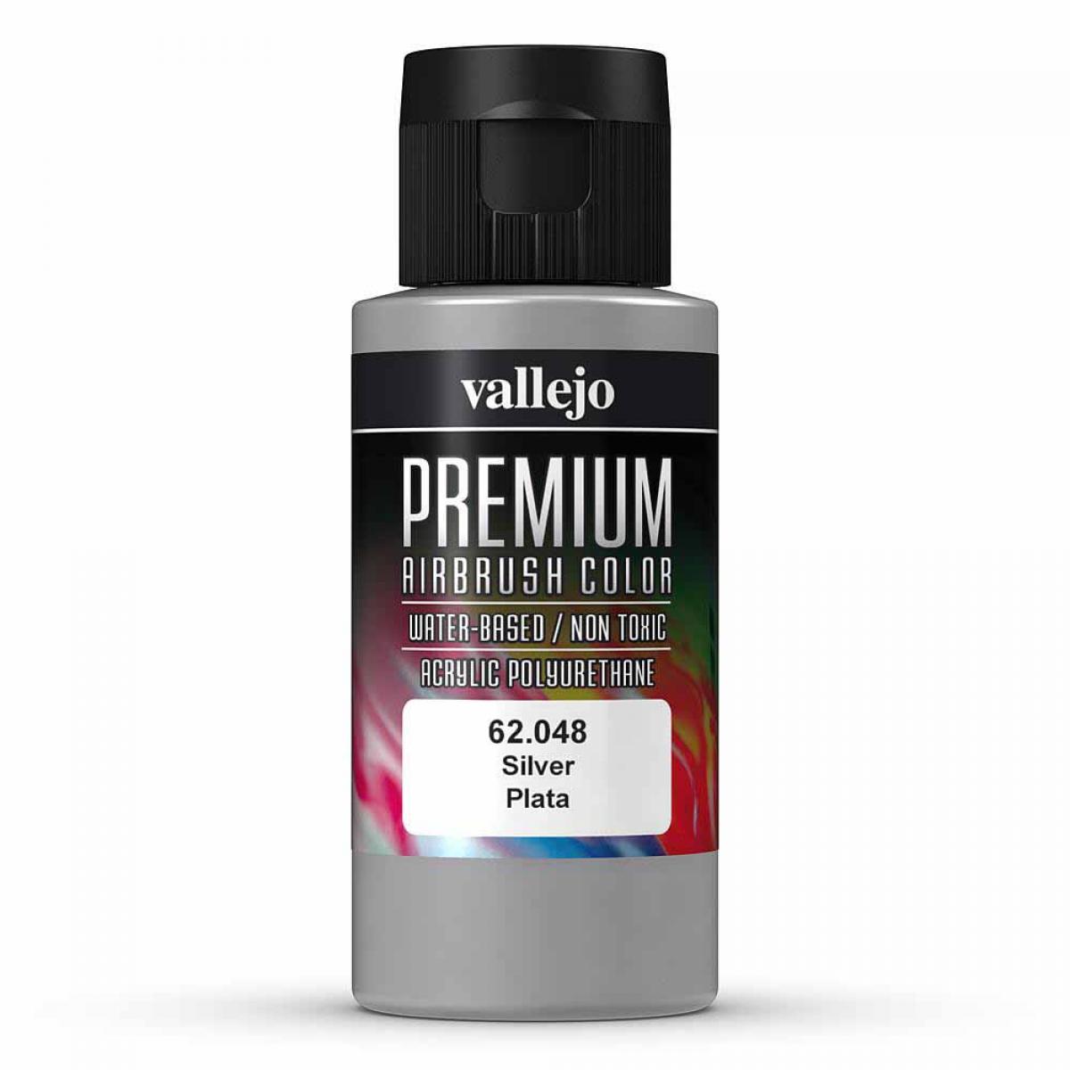 Vallejo 762048 Metallic, Silber, 60 ml