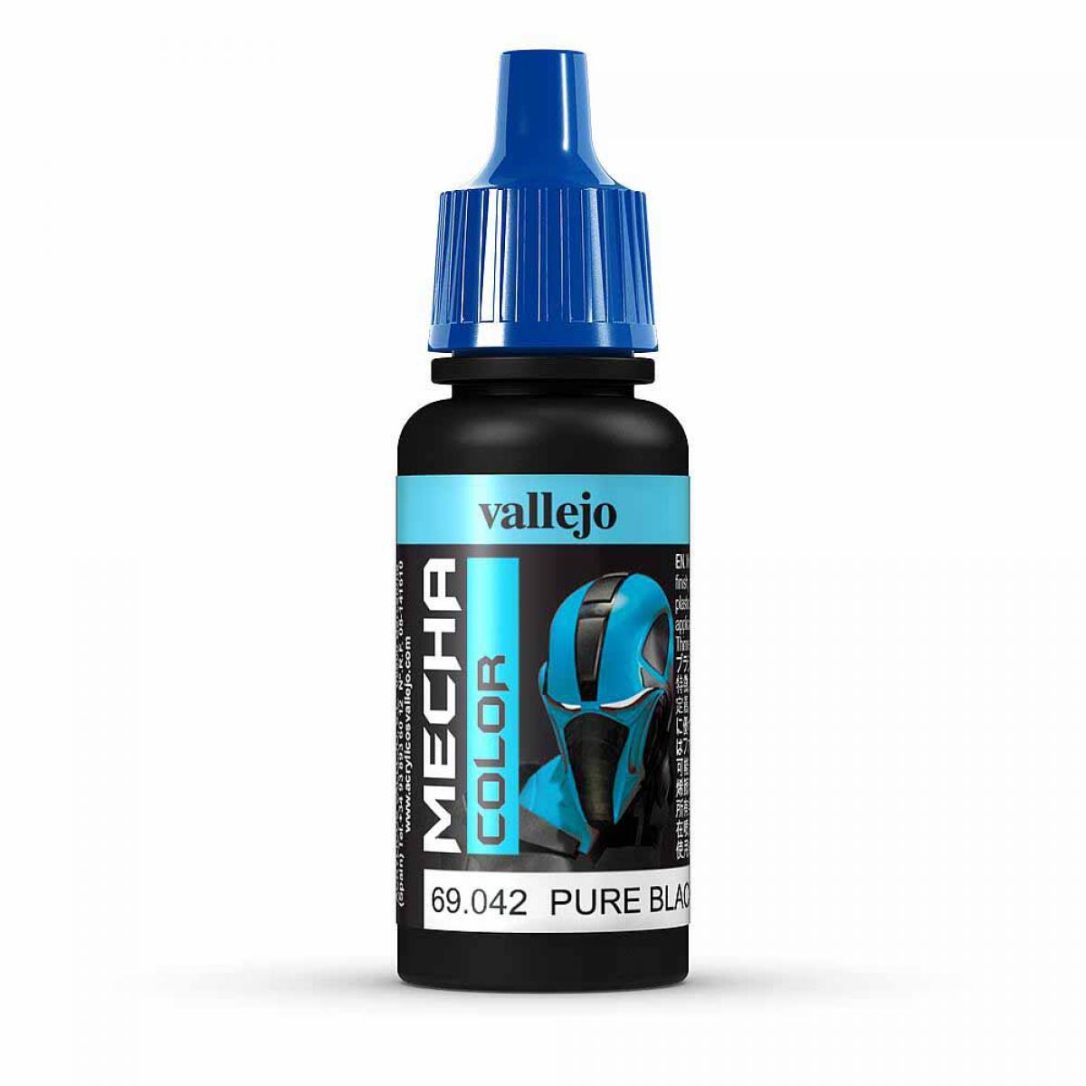 Vallejo 769042 Reines Schwarz, 17 ml