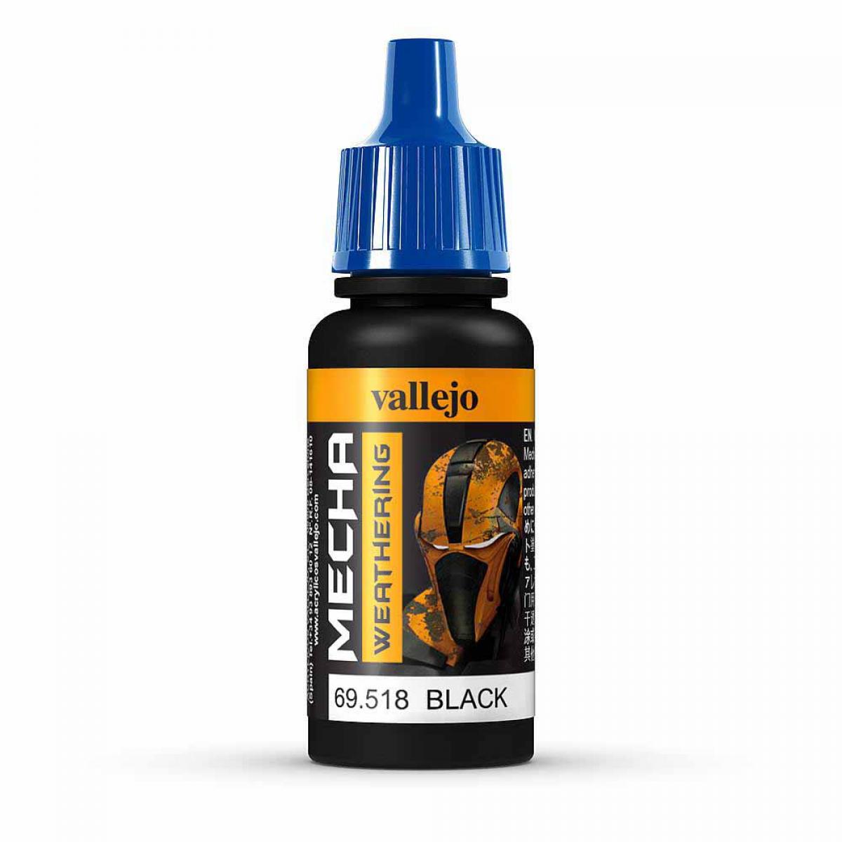 Vallejo 769518 Wash, Schwarz, 17 ml