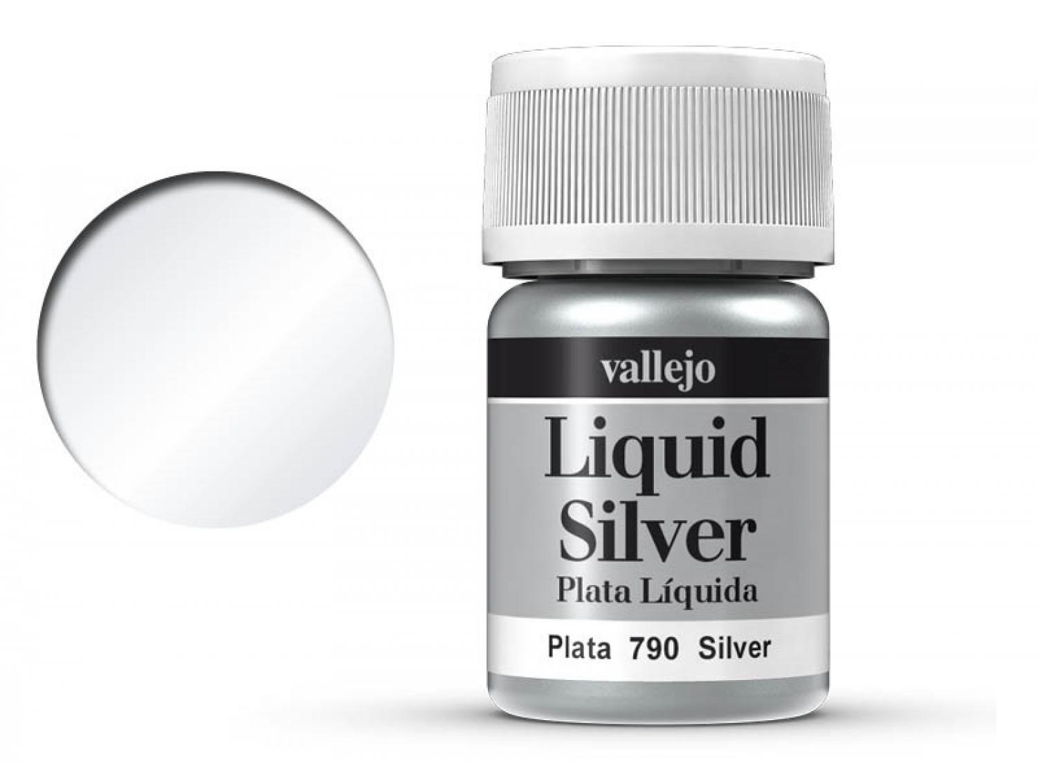 Vallejo 770790 Silber, Auf Alkoholbasis, Metalic