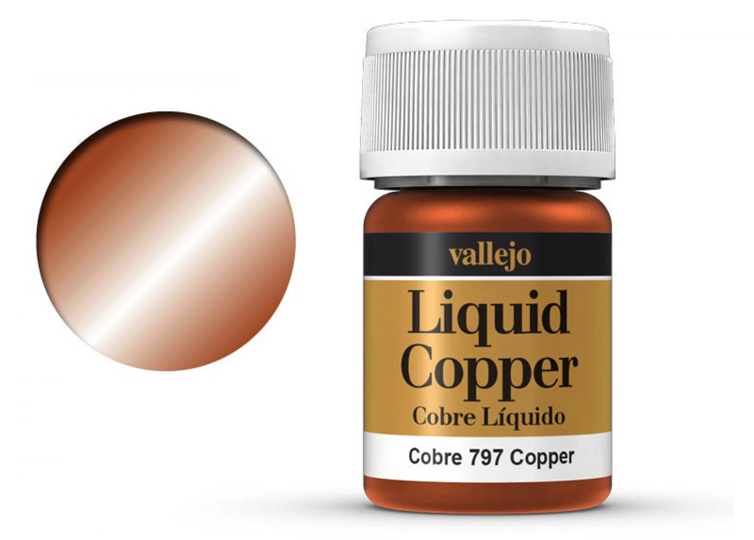 Vallejo 770797 Kupfer, Auf Alkoholbasis, Metallic, 35 ml