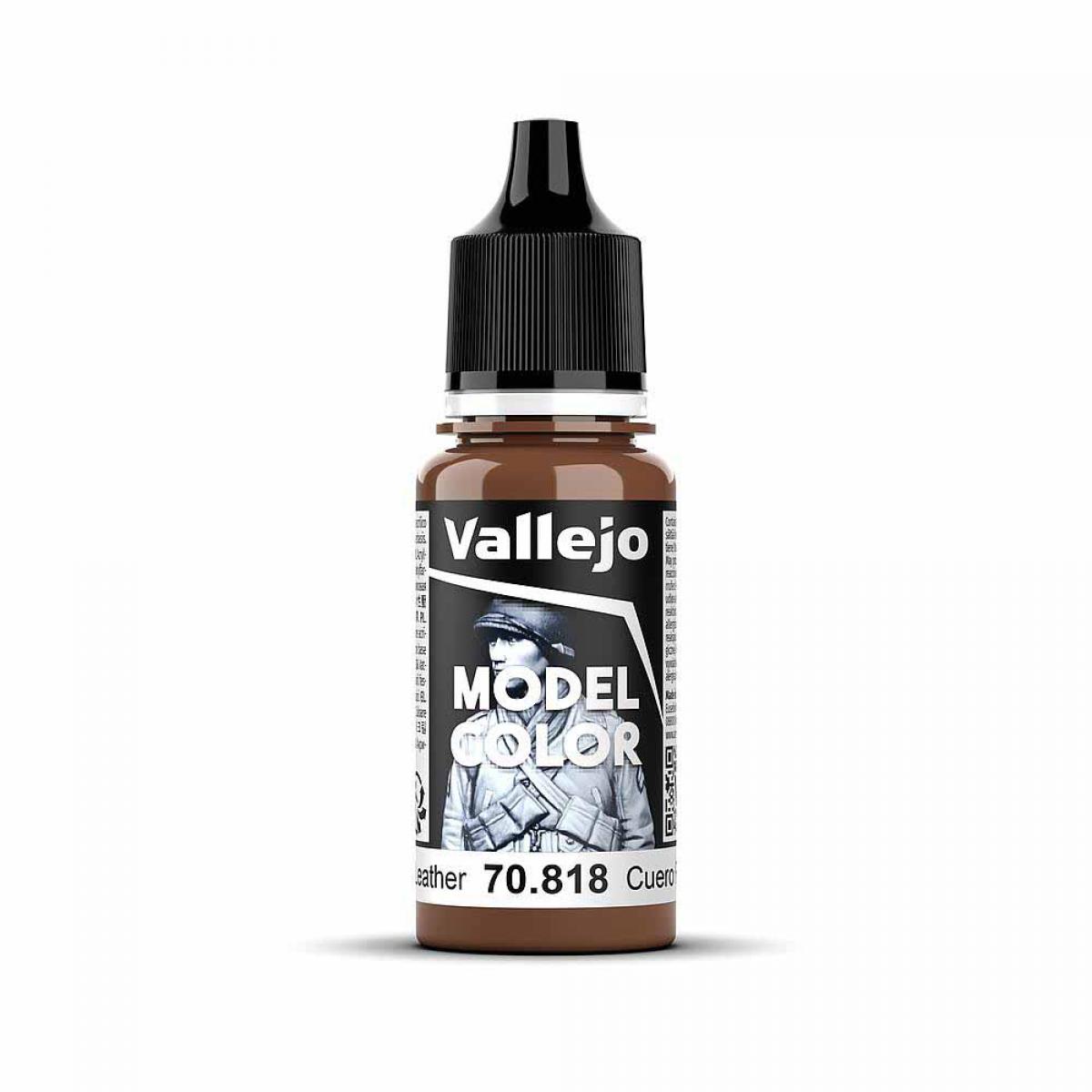 Vallejo 770818 Lederrot, matt, 17 ml