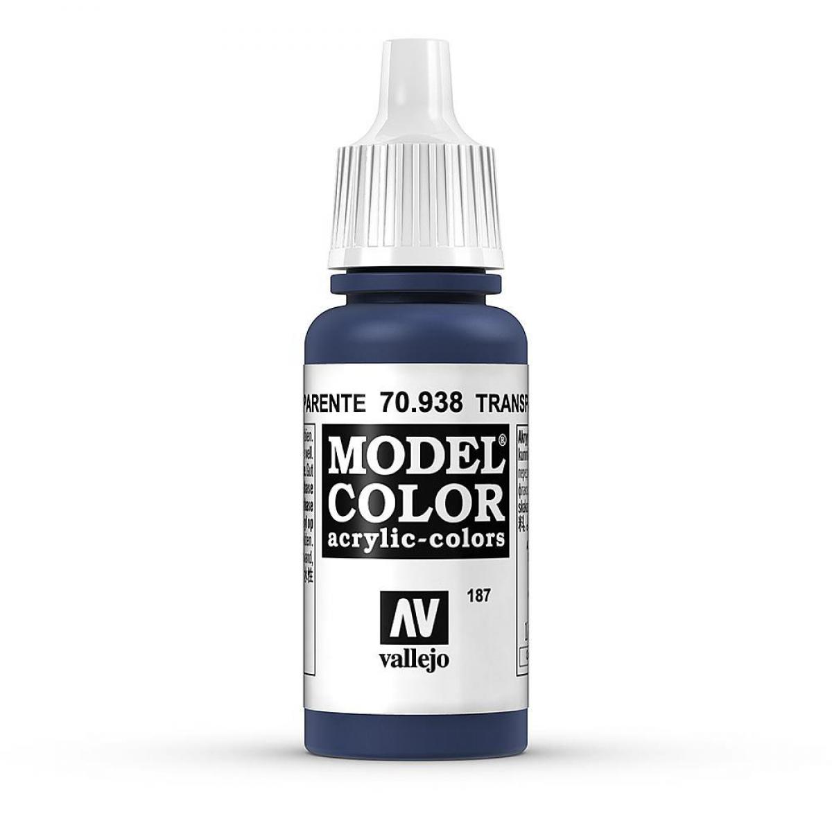 Vallejo 770938 Blau, transparent, 17 ml