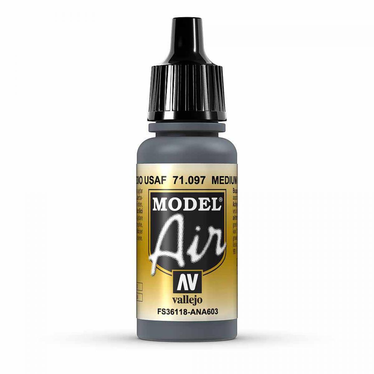 Vallejo 771097 Mittleres Gunshipgrau, 17 ml