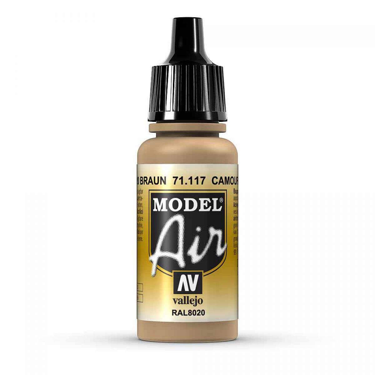 Vallejo 771117 Tarnung, Braun, 17 ml