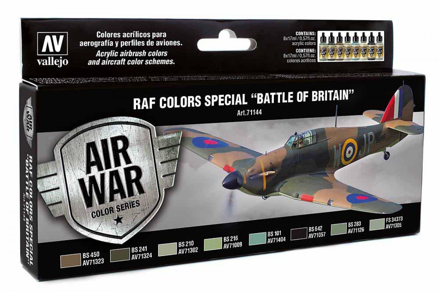Vallejo 771144 Farb-Set RAF Luftschlacht um England