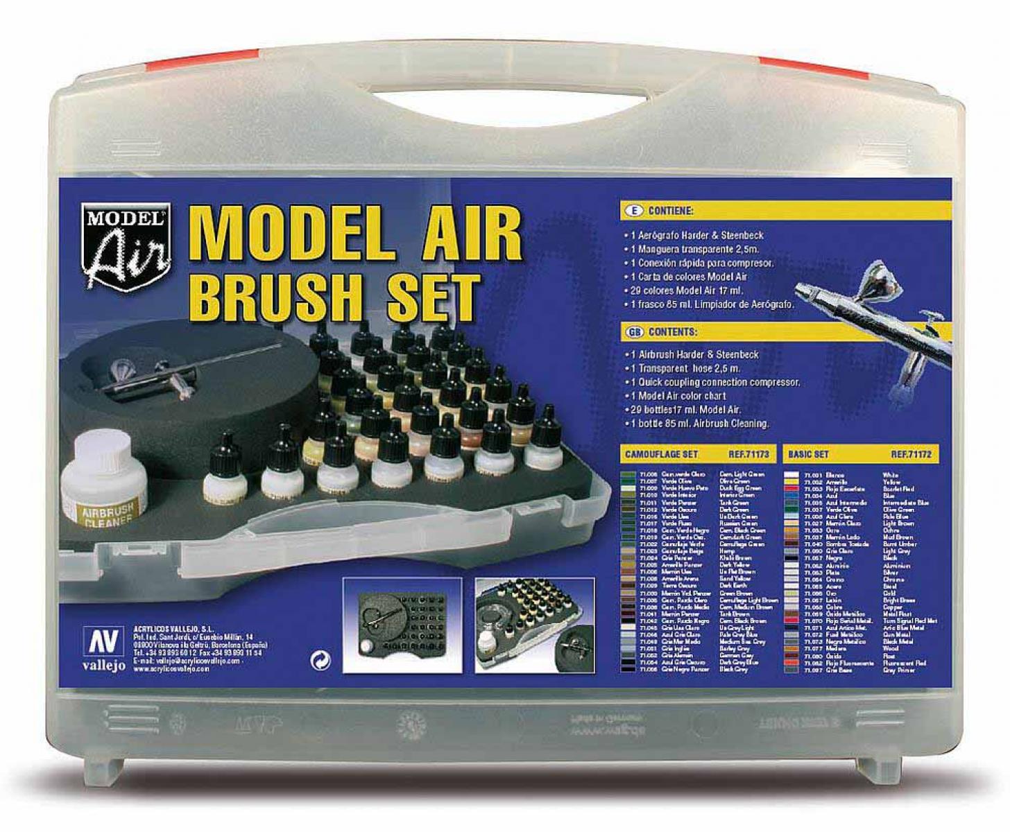 Vallejo 771172 Farb-Set Basis II