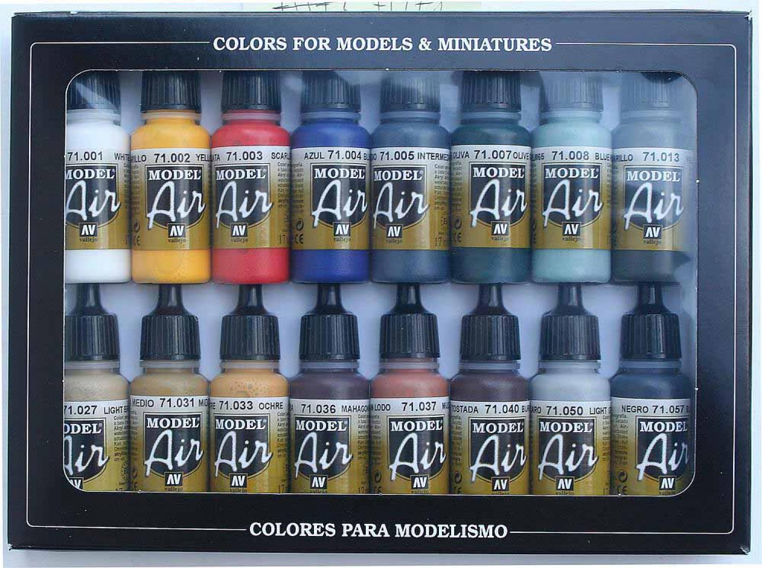 Vallejo 771178 Farb-Set, Basisfarben, 16 x 17