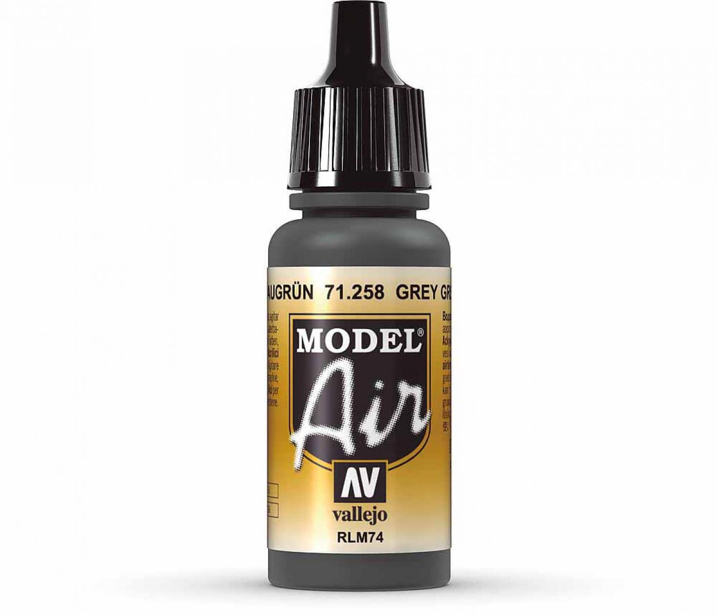 Vallejo 771258 Graugrün, RLM 74, 17 ml