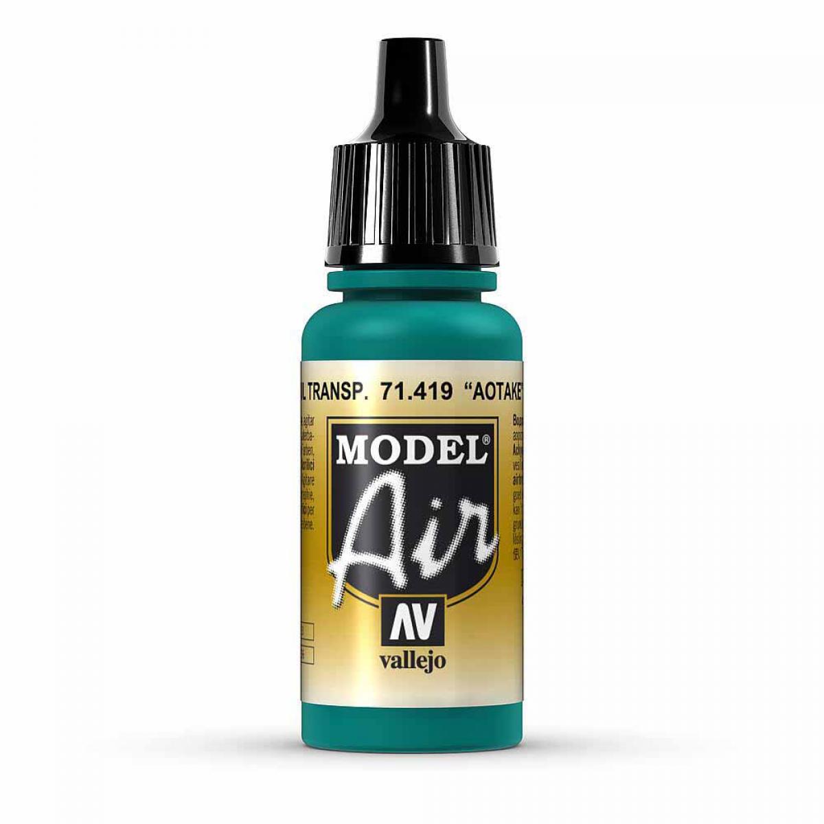 Vallejo 771419 Durchsichtiges Blau, Aotake, 17 ml