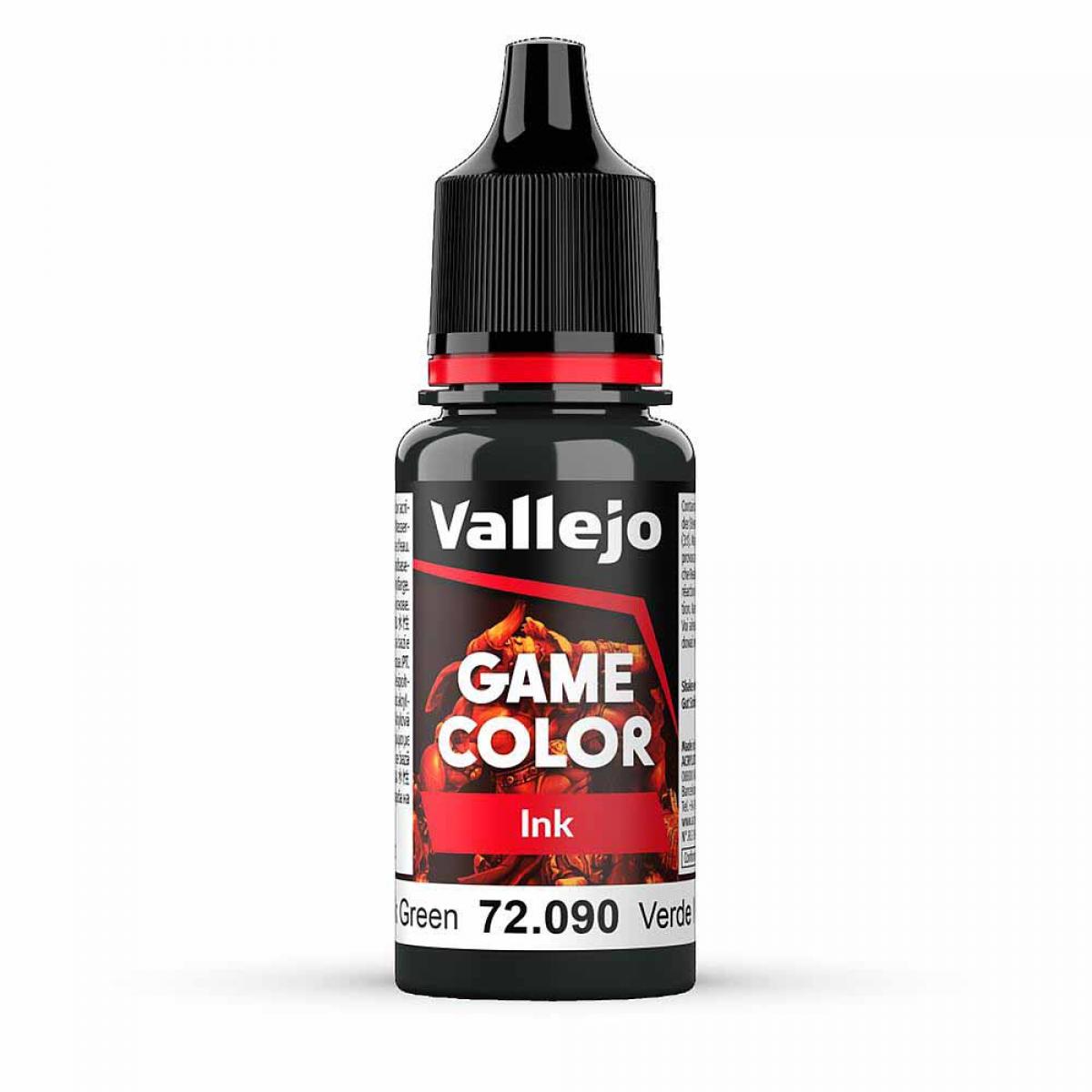 Vallejo 772090 Schwarzgrüne Tinte, 17 ml