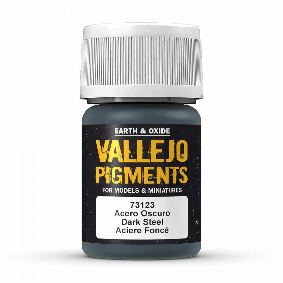 Vallejo 773123 Dunkler Stahl, 30 ml