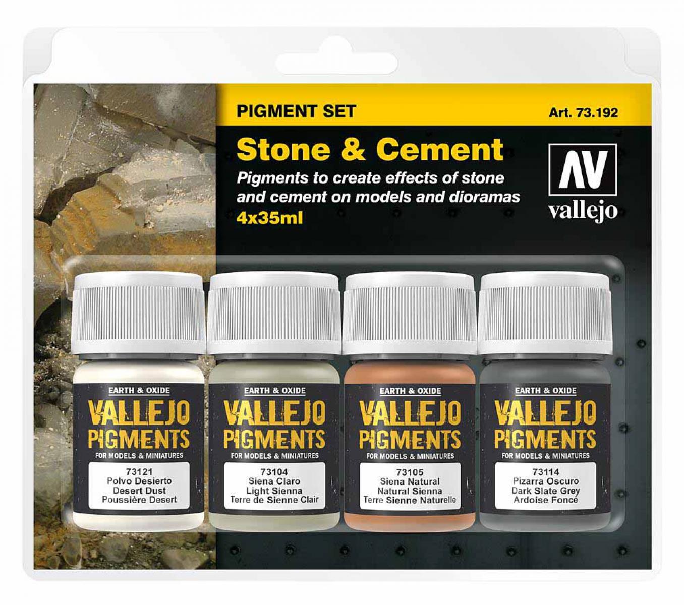 Vallejo 773192 Pigment-Set Stein und Beton