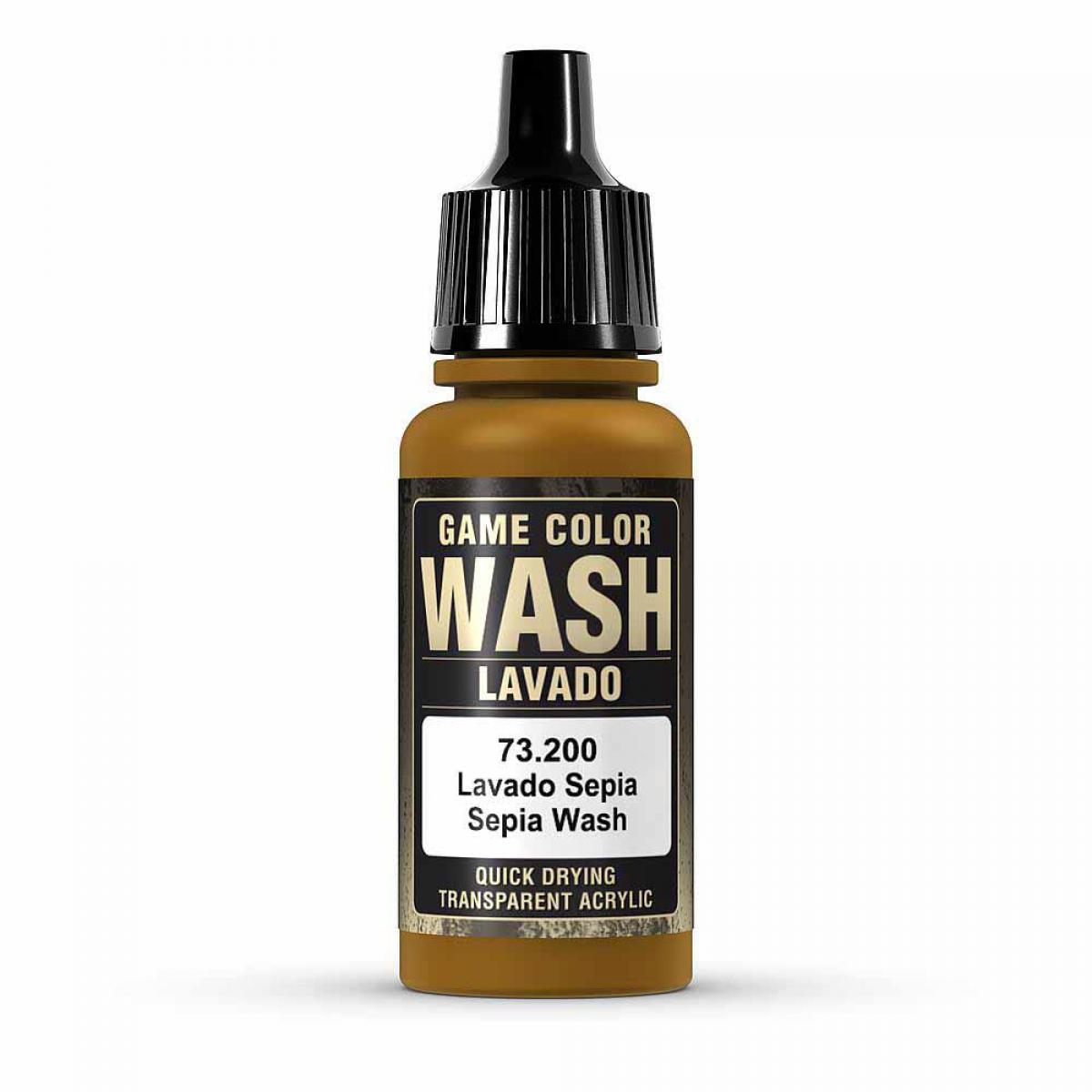Vallejo 773200 Wash-Color, Sepia, 17 ml