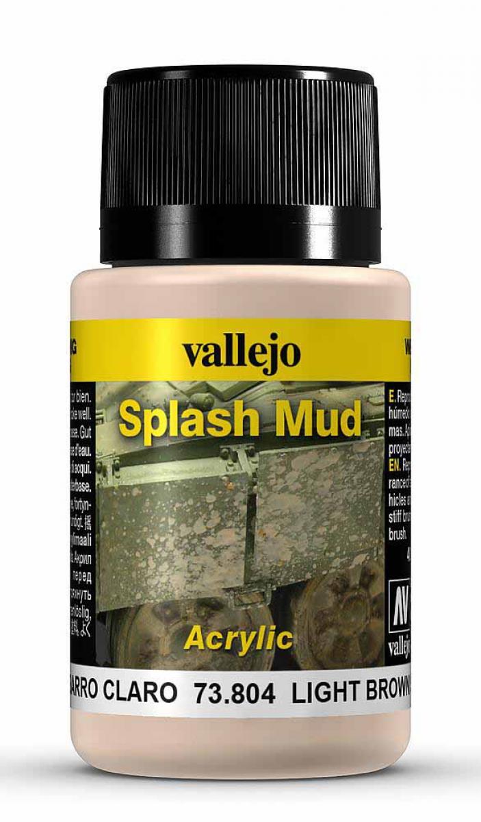 Vallejo 773804 Schlammspritzer, hellbraun, 40 ml