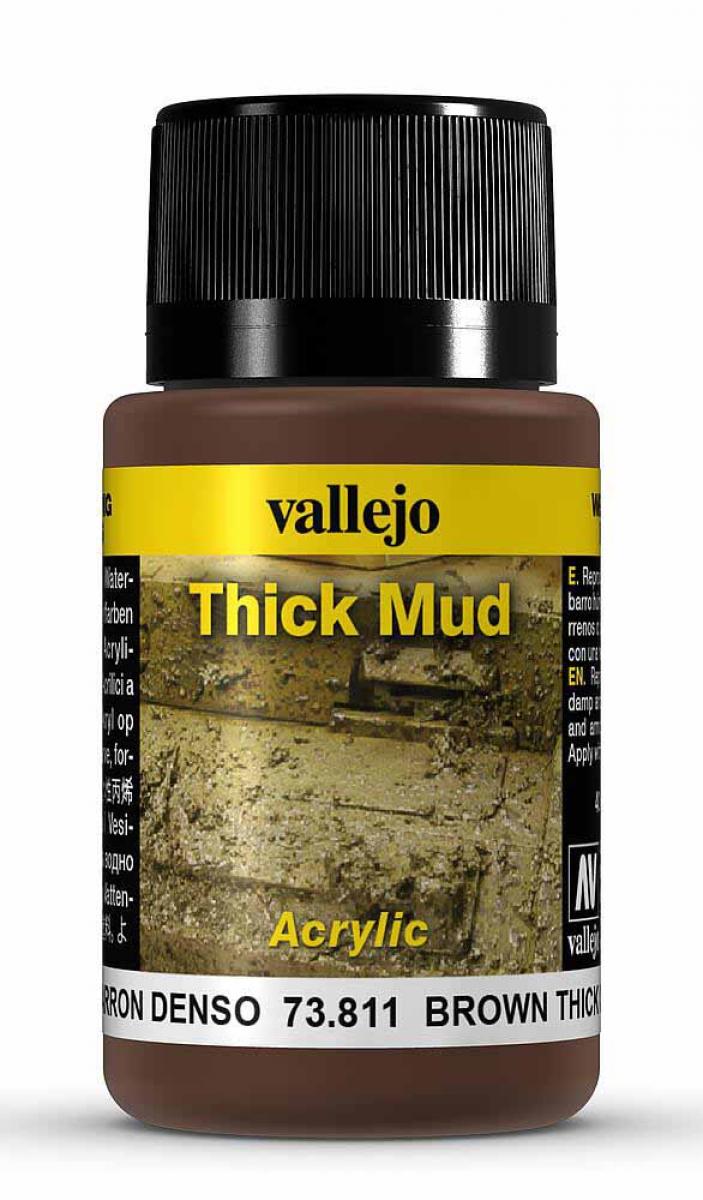 Vallejo 773811 Schlamm, braun, 40 ml