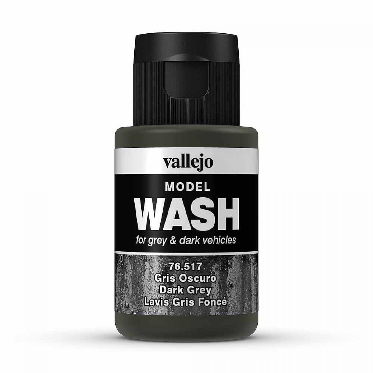 Vallejo 776517 Wash-Color, Dunkelgrau, 35 ml