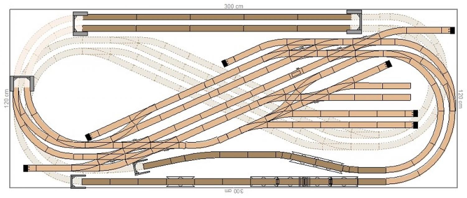 GP3-0010 C-Gleisplan Fürstenberg 300x120