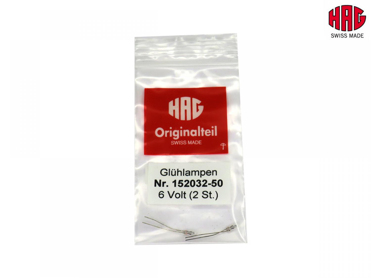 HAG 152032-50 Glühlampe 6V analog (2 Stk)