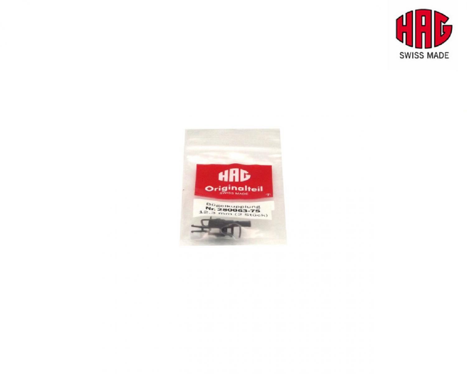 HAG 280063-75 Bügelkupplung kurz 12.3mm  (2St)