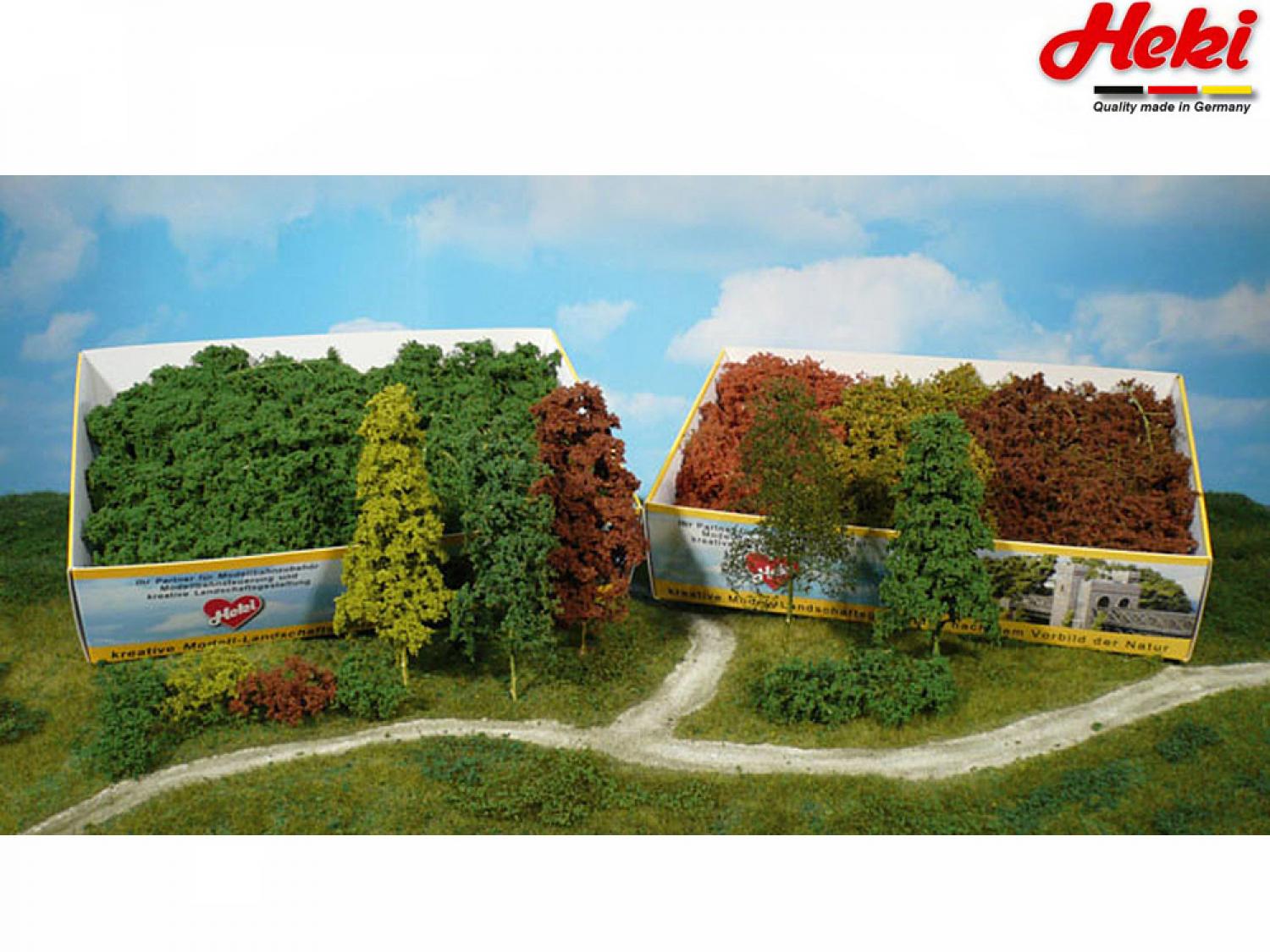 Heki 1632 Laubbäume u. Büsche, 15 Stück mittelgrün
