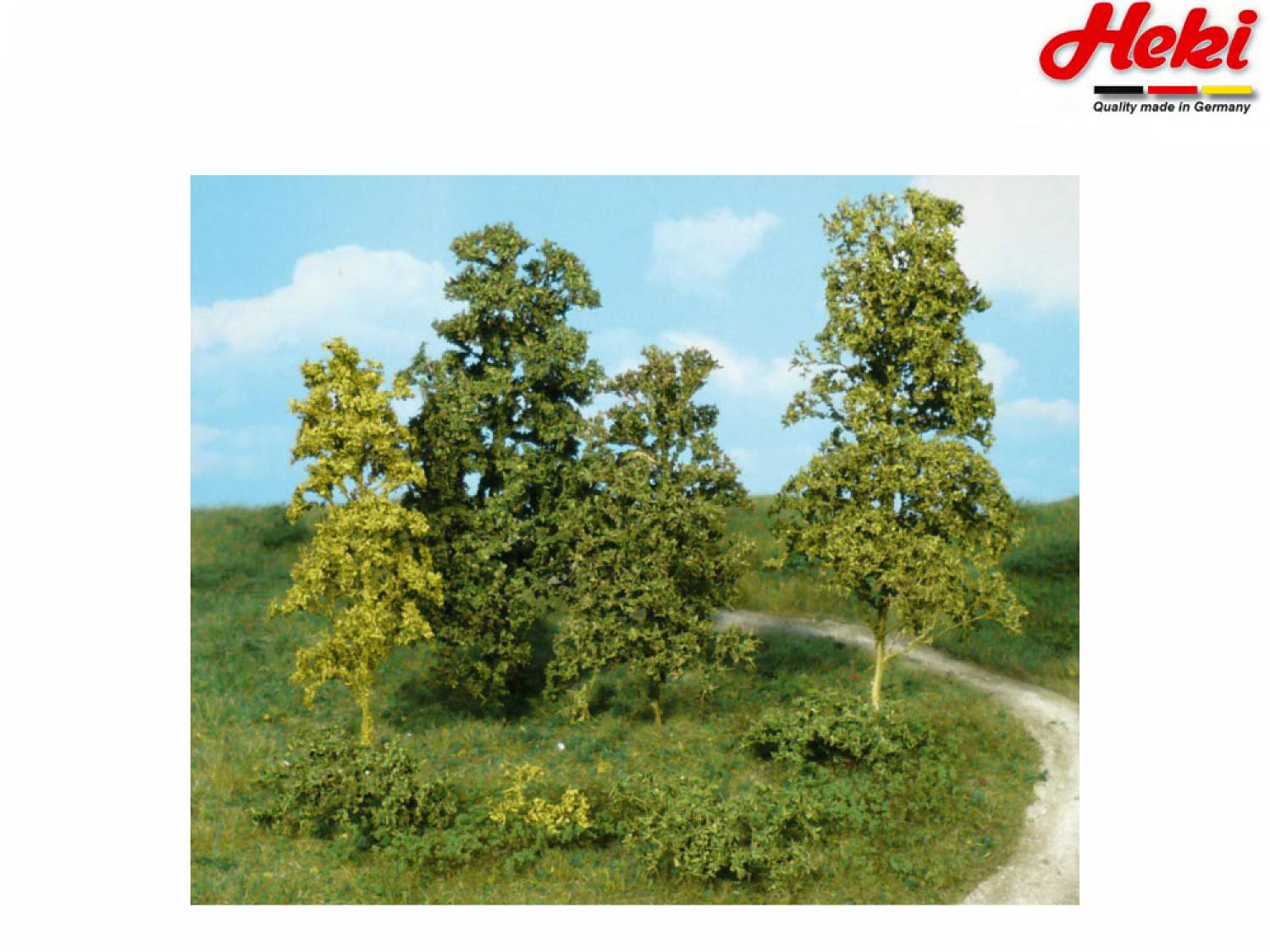 Heki 1672 Blätterbäume u. Büsche, 15 Stück dunkelgrün