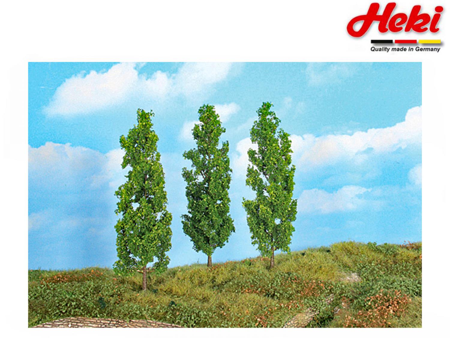 Heki 19102 3 Pappeln 18 cm