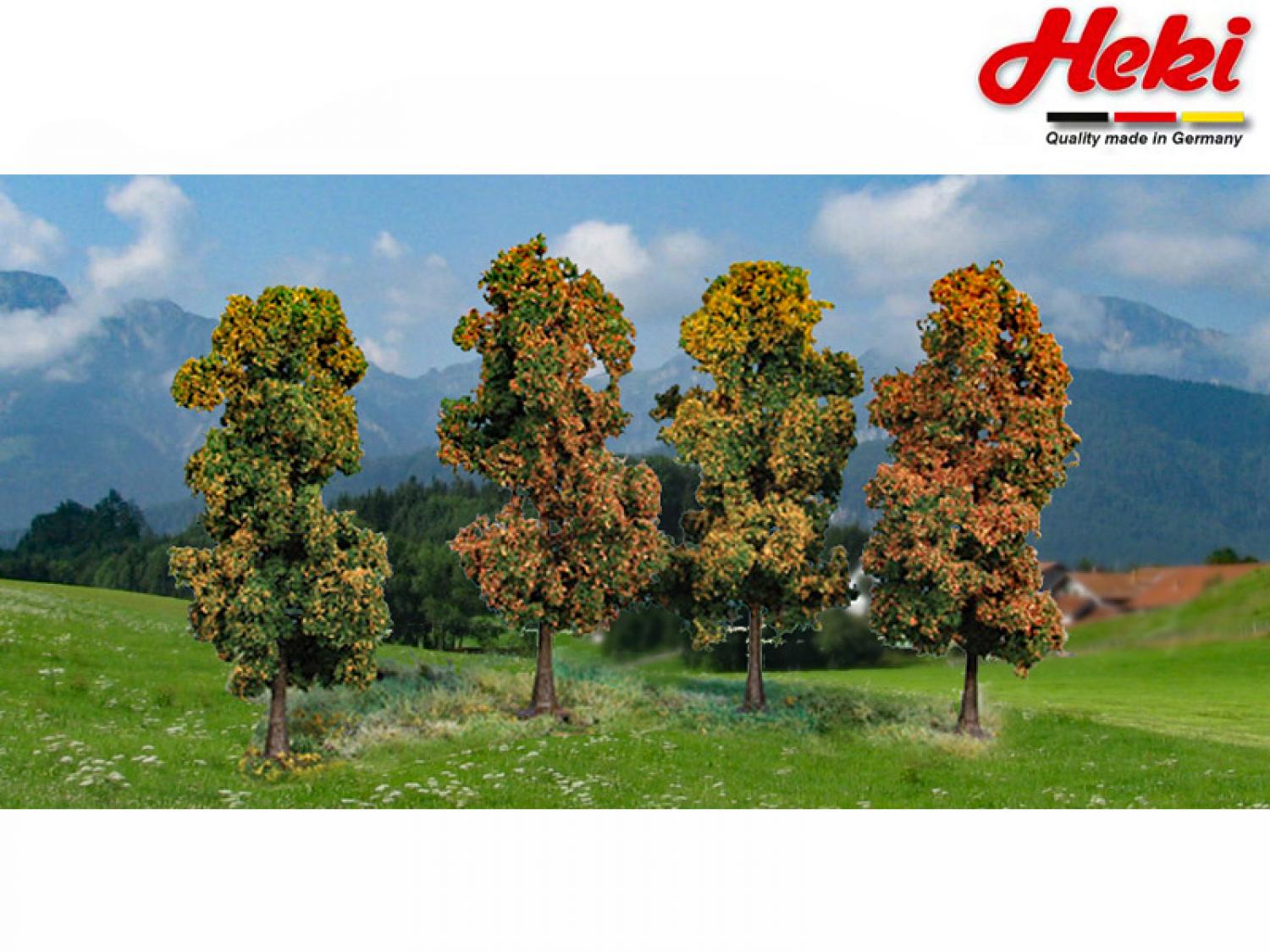 Heki 2002 4 Herbstbäume 11 cm