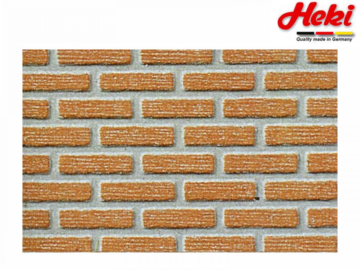 Heki 72252 Klinker 0/1/H0, 40x20 cm, 2 St