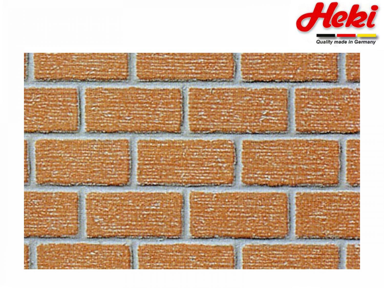 Heki 72262 Klinker 0/1/H0, 40x20 cm, 2 St