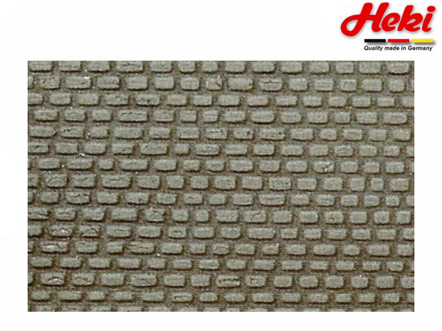 Heki 72302 Kopfsteinpflaster 0/1/H0,40x20cm, 2 St