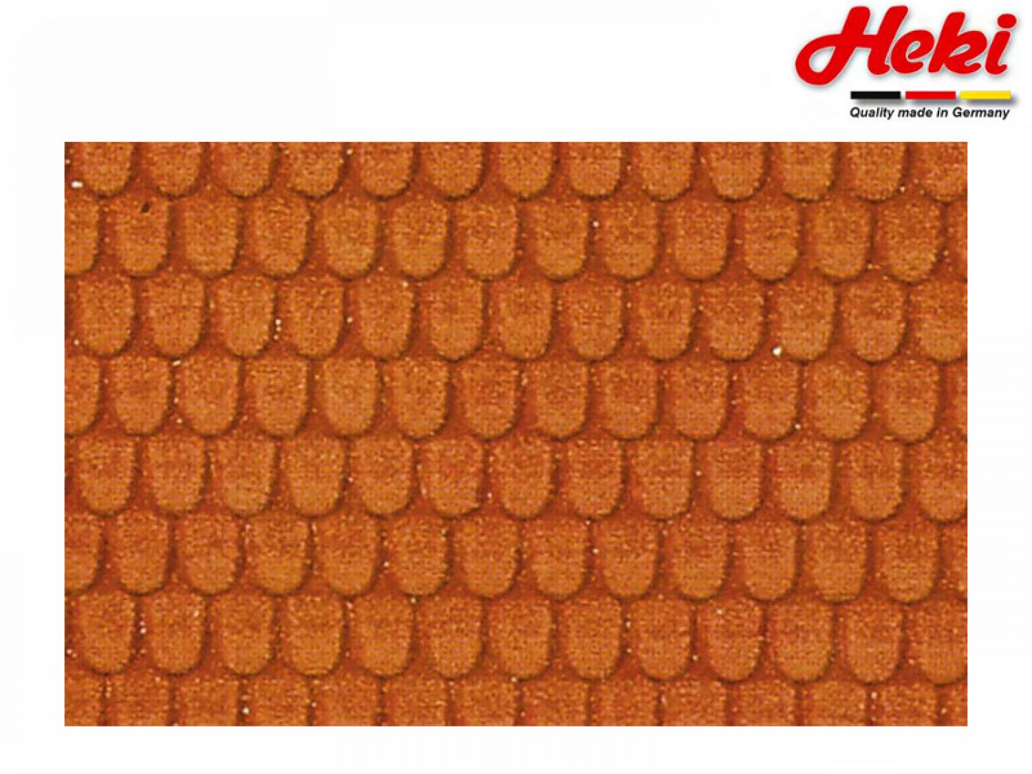 Heki 72312 Dachziegel 0/1/H0, 40x20cm, 2 St