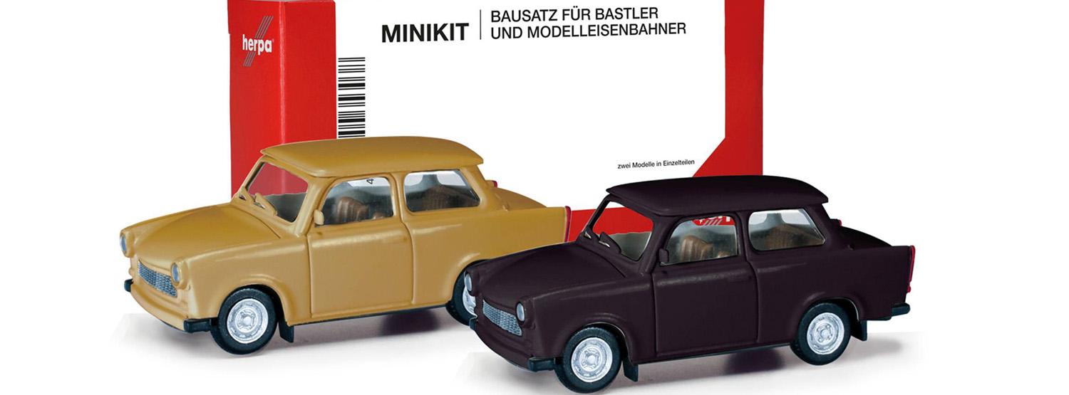 Herpa 013901-002 H0 Trabant 601, 2er-Set