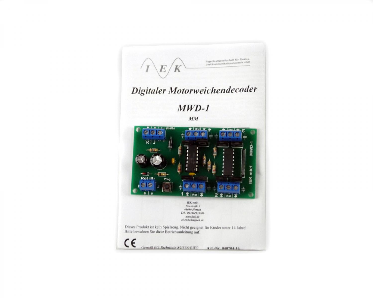 IEK Digitaler Motorweichendecoder MWD-1 MM