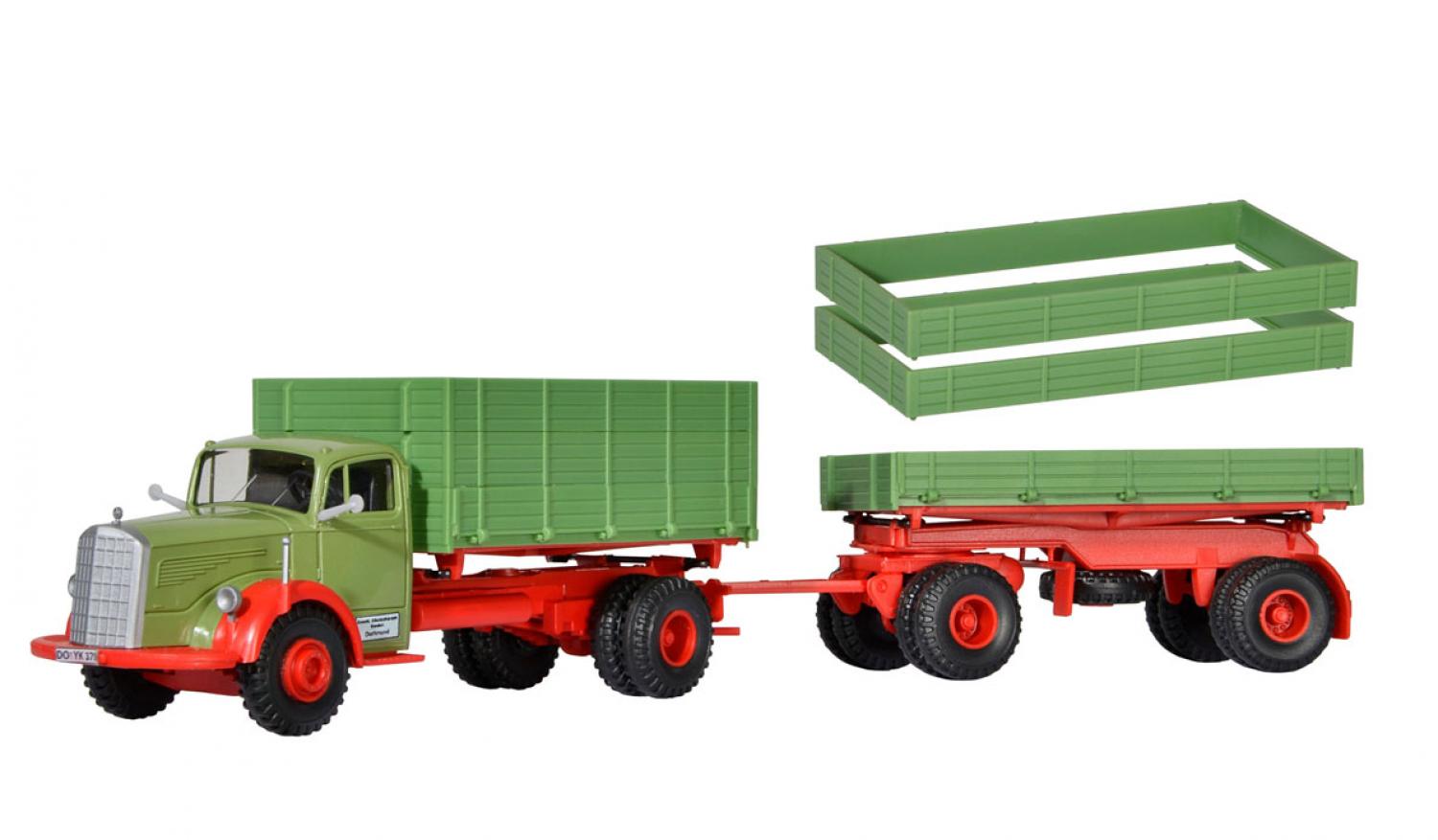Kibri 14069 H0 MB 6600 Kipper mit Anhaeng