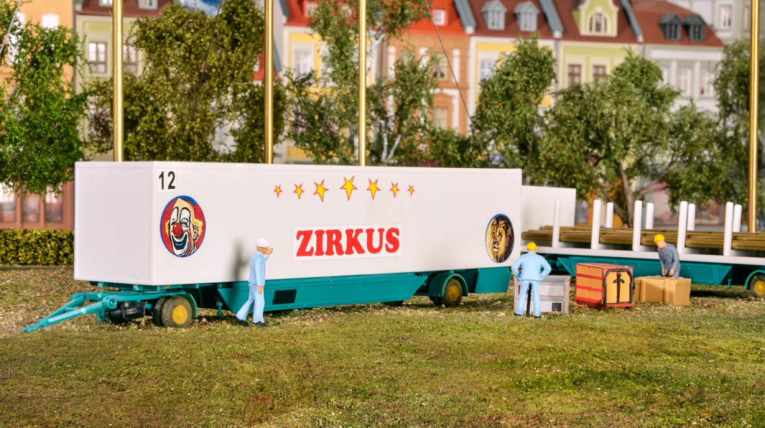 Kibri 14658 H0 Zirkus Zeltstangen und Kof