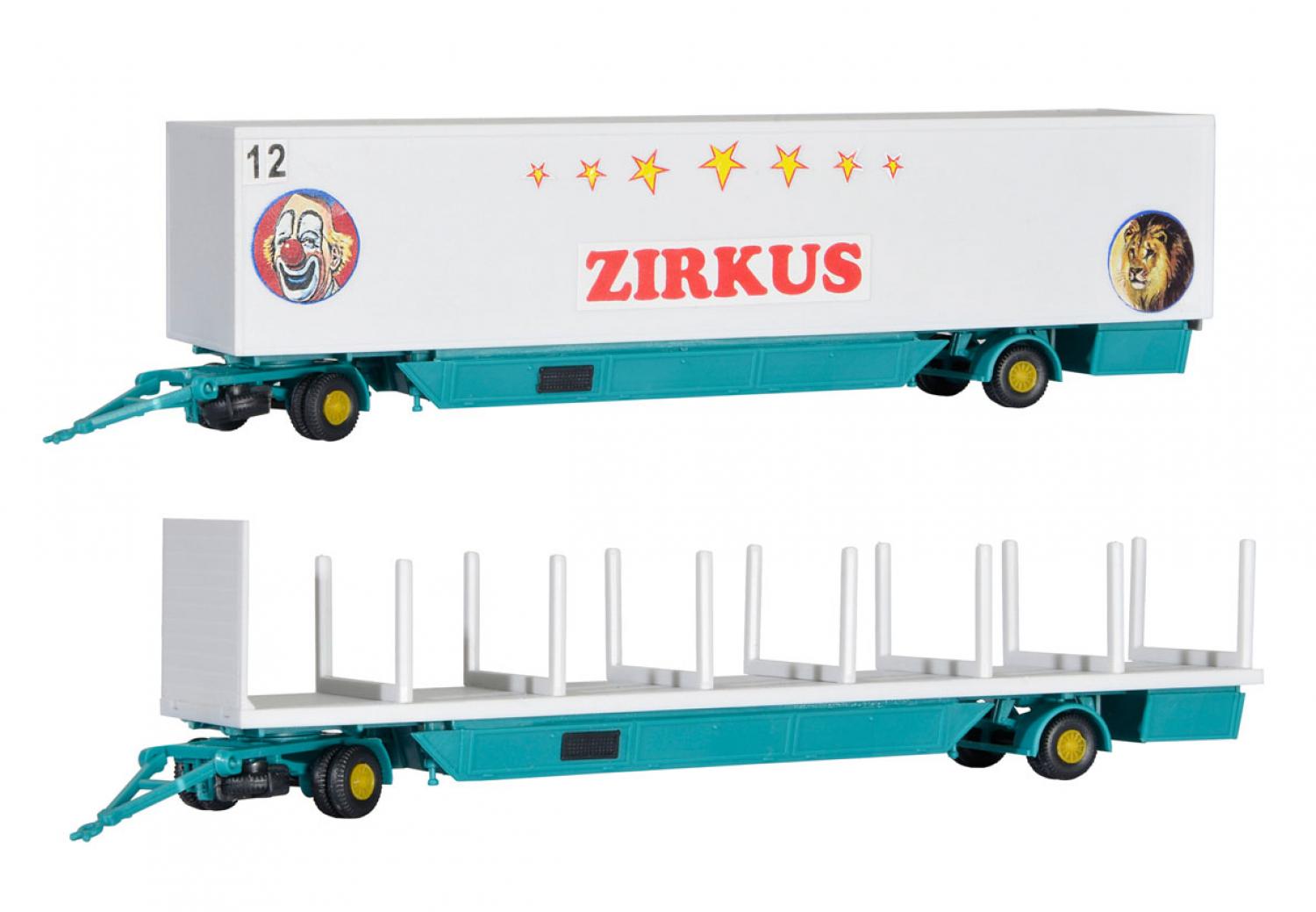Kibri 14658 H0 Zirkus Zeltstangen und Kof