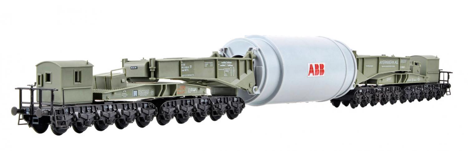 Kibri 16507 H0 Schienentiefladewagen Uaai