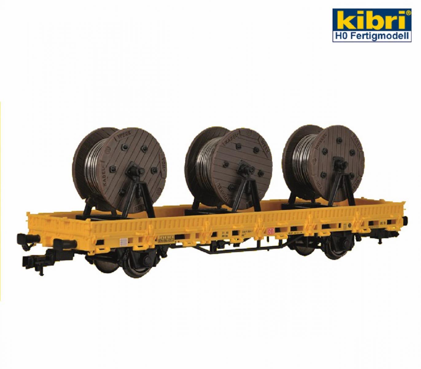 Kibri 26269 H0 Niederbordwagen mit Kabelr
