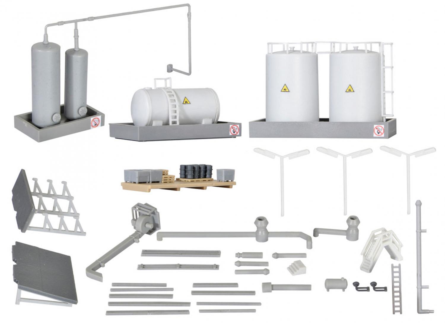 Kibri 36690 Z Deko-Set Industrie