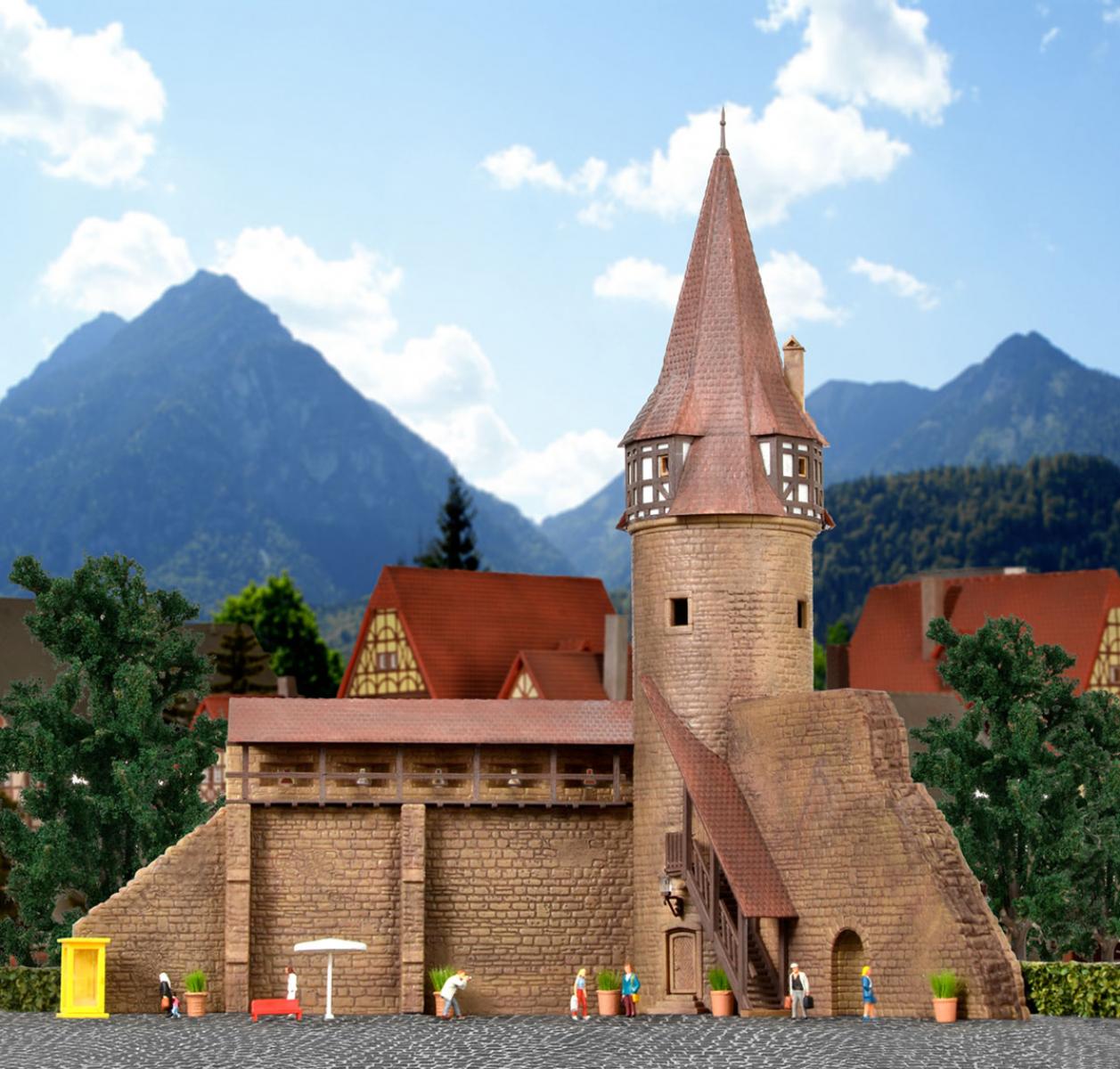 Kibri 37109 N Rundturm mit Mauer