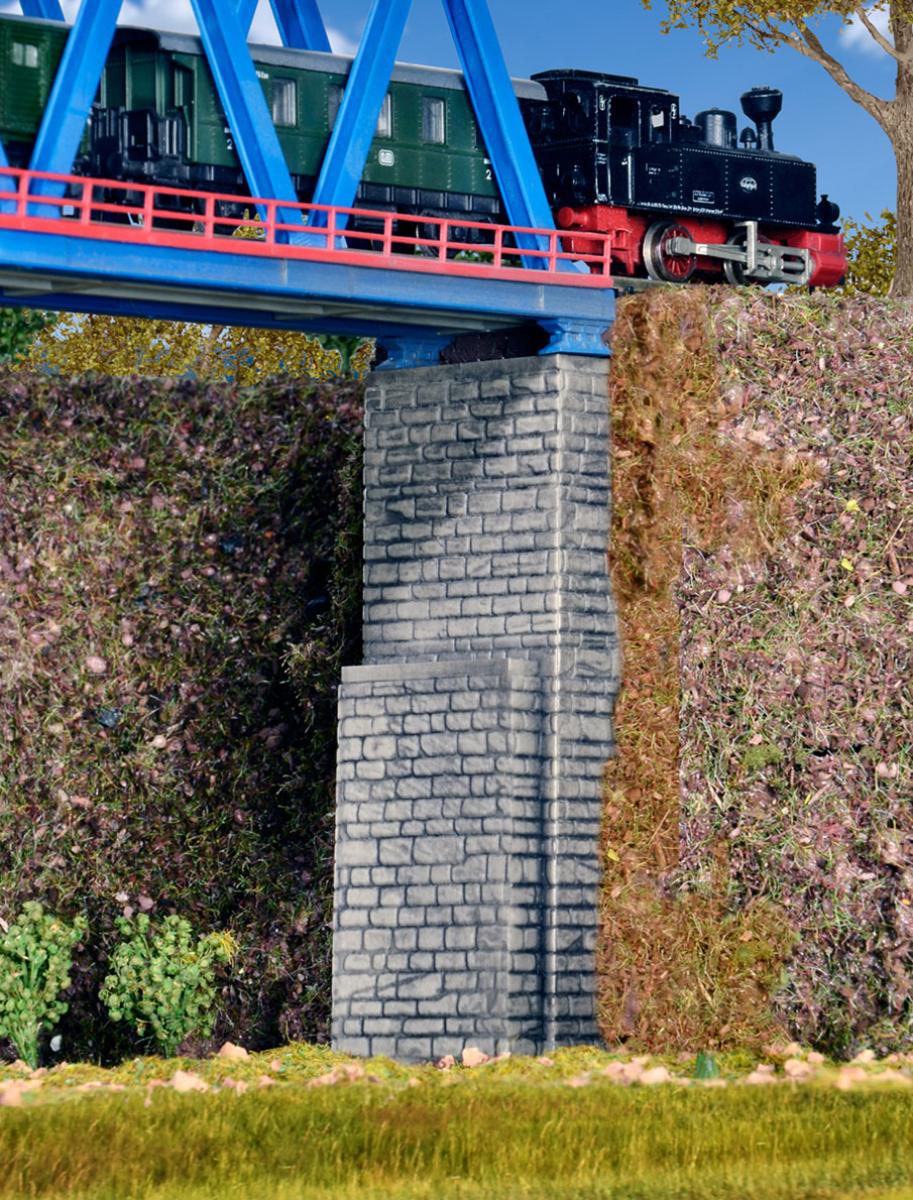 Kibri 37672 N/Z Viadukt-Brückenköpfe, 2 St.