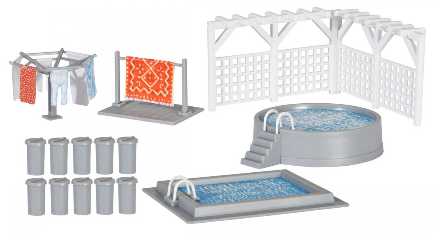 Kibri 38148 H0 Deko-Set Garten u. Terrass